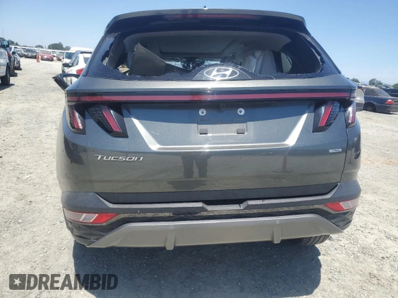 2023 Hyundai Tucson Limited with VIN 5NMJECAE3PH201340, listed as a Copart auction lot 58365505 with Not provided miles and Non repairable. Bid and sale history available at DreamBid. Image 6.