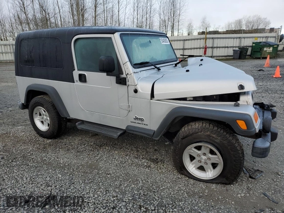 2006 Jeep Wrangler Unlimited LWB with VIN 1J4FA44S66P757473, listed as a Copart auction lot 50405835 with 143,685 mi miles and Salvage Title. Bid and sale history available at carsss.com. Image 4.