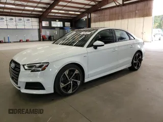 2020 Audi A3 Sedan S line Premium Plus with VIN WAUJEGFF3LA001696, listed as a Copart auction lot 74264524 with 37,030 mi miles and Salvage Title. Bid and sale history available at carsss.com. Image 1.