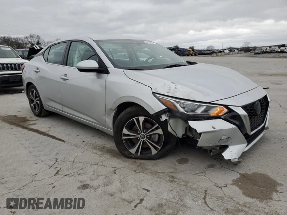 2021 Nissan Sentra SV with VIN 3N1AB8CV9MY286143, listed as a Copart auction lot 48141605 with 71,446 mi miles and Salvage Title. Bid and sale history available at carsss.com. Image 4.
