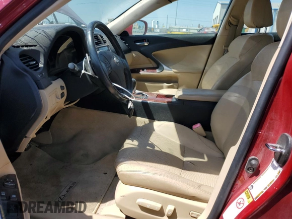 2008 Lexus IS 250 с VIN JTHCK262982019950, выставлен на аукционе Copart как лот 56975195 с пробегом Не указан миль и Списание • Salvage title. История ставок и продаж доступна на DreamBid. Изображение 7.