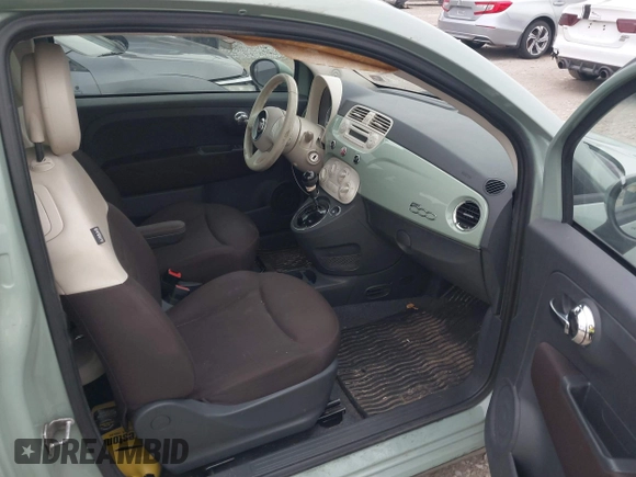 2013 FIAT 500 Pop with VIN 3C3CFFAR4DT749733, listed as a IAAI auction lot 42012326 with 110,712 mi miles. Bid and sale history available at carsss.com. Image 5.