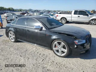 2014 Audi S4 Premium Plus with VIN WAUBGAFL2EA018817, listed as a Copart auction lot 53327765 with 66,619 mi miles and Salvage Title. Bid and sale history available at carsss.com. Image 4.