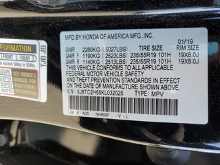 2019 Acura RDX w/Technology Pkg with VIN 5J8TC2H55KL032025, listed as a Copart auction lot 52914893 with 20,826 mi miles. Bid and sale history available at carsss.com. Image 15.