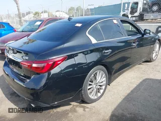 2018 Infiniti Q50 Luxe with VIN JN1EV7AP9JM358741, listed as a IAAI auction lot 42345835 with 101,544 mi miles and . Bid and sale history available at DreamBid. Image 4.