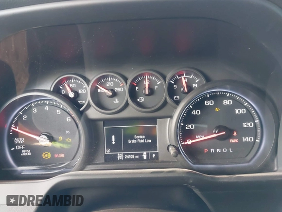 2023 Chevrolet Silverado 1500 with VIN 3GCPDAEK7PG207624, listed as a IAAI auction lot 41543815 with 24,108 mi miles and . Bid and sale history available at DreamBid. Image 7.