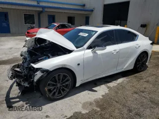 2023 Lexus IS with VIN JTHBZ1B29P5067372, listed as a Copart auction lot 65268064 with 27,021 mi miles and Non Repairable. Bid and sale history available at carsss.com. Image 1.