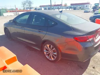 2015 Chrysler 200 S with VIN 1C3CCCBG0FN514124, listed as a IAAI auction lot 42038014 with 143,297 mi miles. Bid and sale history available at carsss.com. Image 3.
