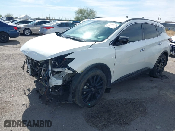 2023 Nissan Murano SV z VIN 5N1AZ2BS4PC114673, wystawiony jako IAAI lot #41566274 z przebiegiem 38 793 mil mil oraz . Historia ofert i sprzedaży dostępna na DreamBid. Obrazek 18.