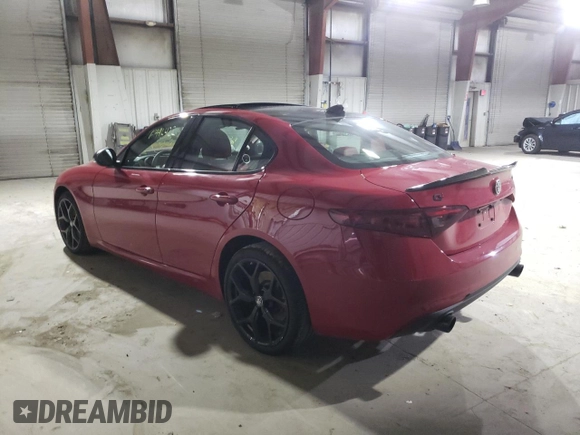 2021 Alfa Romeo Giulia Ti with VIN ZARFANBN9M7649666, listed as a Copart auction lot 69446422 with 0 mi miles. Bid and sale history available at carsss.com. Image 2.