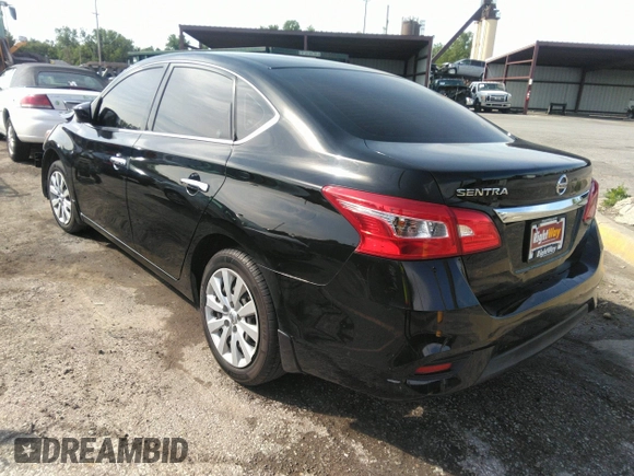 2017 Nissan Sentra S with VIN 3N1AB7AP2HY212907, listed as a IAAI auction lot 33161036 with 82,125 mi miles. Bid and sale history available at carsss.com. Image 3.