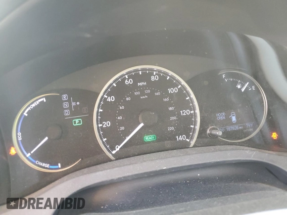2015 Lexus CT 200h with VIN JTHKD5BH5F2237706, listed as a Copart auction lot 62912985 with 187,828 mi miles and Salvage title. Bid and sale history available at DreamBid. Image 9.