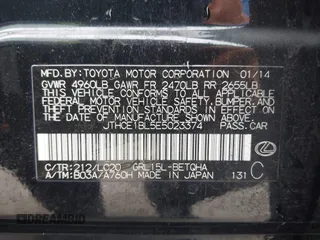 2014 Lexus GS 350 with VIN JTHCE1BL5E5023374, listed as a IAAI auction lot 41532507 with 139,668 mi miles. Bid and sale history available at carsss.com. Image 9.