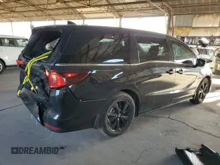 2023 Honda Odyssey Sport with VIN 5FNRL6H71PB025357, listed as a Copart auction lot 45682075 with 56,291 mi miles and Salvage Title. Bid and sale history available at carsss.com. Image 3.