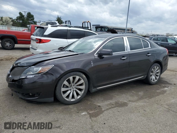 2013 Lincoln MKS with VIN 1LNHL9DKXDG601256, listed as a Copart auction lot 51078365 with 210,644 mi miles and Salvage Title. Bid and sale history available at carsss.com. Image 1.