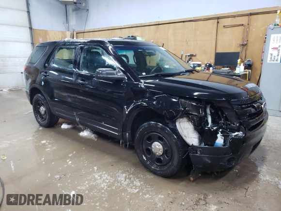 2014 Ford Utility Police Interceptor with VIN 1FM5K8AR2EGB74531, listed as a Copart auction lot 83323664 with 124,983 mi miles and Clean Title. Bid and sale history available at carsss.com. Image 4.