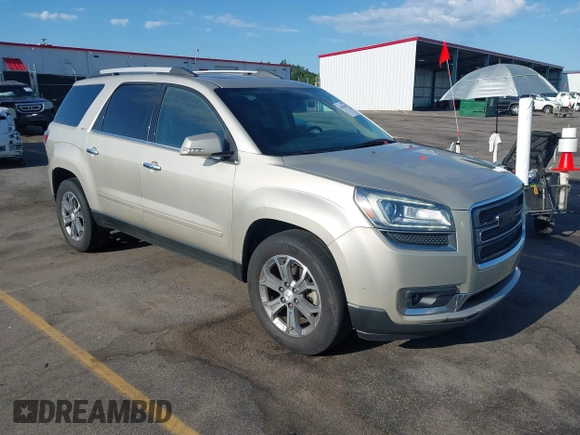 2014 GMC Acadia SLT z VIN 1GKKRSKDXEJ300483, wystawiony jako IAAI lot #42333981 z przebiegiem 167 155 mil mil oraz . Historia ofert i sprzedaży dostępna na DreamBid. Obrazek 1.