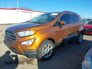 2018 Ford EcoSport SE with VIN MAJ3P1TE5JC191751, listed as a IAAI auction lot 41395768 with 146,506 mi miles. Bid and sale history available at carsss.com. Image 2.