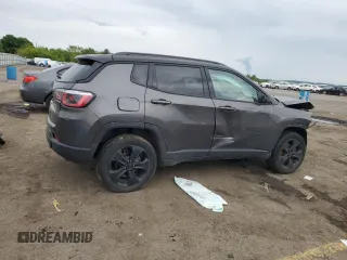 2019 Jeep Compass Latitude z VIN 3C4NJDBB7KT787317, wystawiony jako Copart lot #87840945 z przebiegiem 33 583 mil mil oraz Szkoda całkowita • Salvage title. Historia ofert i sprzedaży dostępna na DreamBid. Obrazek 3.