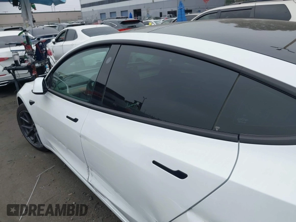2022 Tesla Model 3 with VIN 5YJ3E1EA7NF108758, listed as a IAAI auction lot 41824437 with Not Provided miles. Bid and sale history available at carsss.com. Image 15.