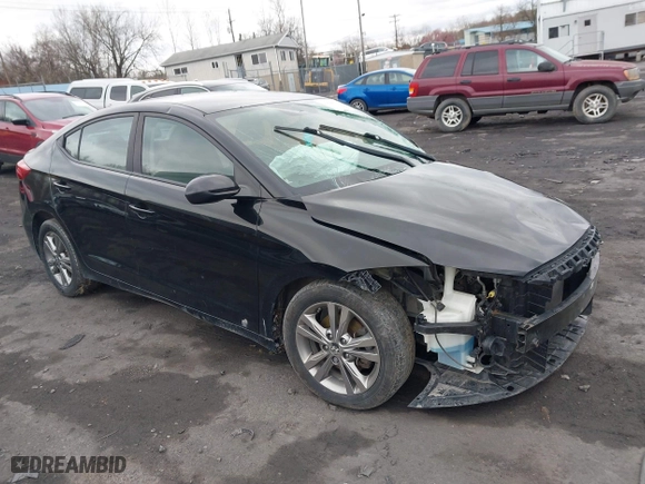 2017 Hyundai Elantra SE with VIN KMHD84LF1HU206221, listed as a IAAI auction lot 42048576 with 1 mi miles. Bid and sale history available at carsss.com. Image 1.