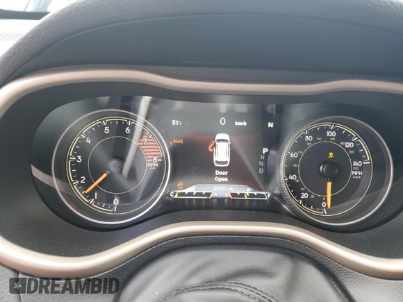 2018 Jeep Cherokee Limited with VIN 1C4PJMDX2JD610549, listed as a Copart auction lot 45456485 with 20,337 mi miles and Salvage Title. Bid and sale history available at carsss.com. Image 9.