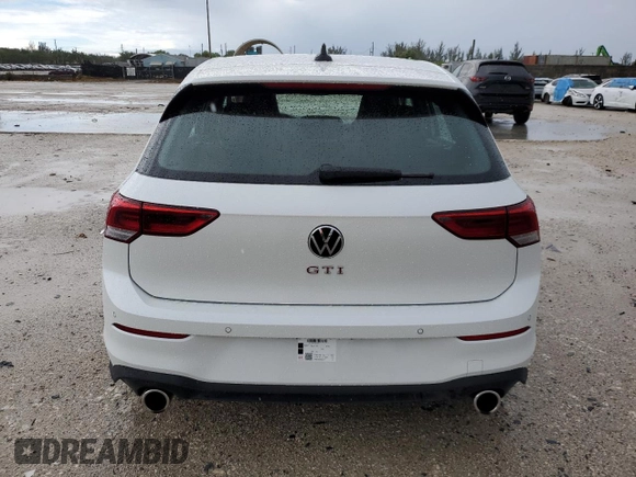 2024 Volkswagen Golf GTI S with VIN WVWGA7CD6RW162373, listed as a Copart auction lot 58492404 with 567 mi miles and Salvage Title. Bid and sale history available at carsss.com. Image 6.