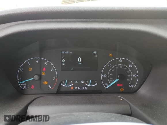 2022 Ford Transit Cargo z VIN 1FTBR1X85NKA42773, wystawiony jako Copart lot #57188295 z przebiegiem 59 108 mil mil oraz Szkody całkowita. Historia ofert i sprzedaży dostępna na DreamBid. Obrazek 9.