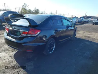 2015 Honda Civic Sedan LX with VIN 19XFB2F55FE295745, listed as a IAAI auction lot 41531838 with 92,655 mi miles. Bid and sale history available at carsss.com. Image 4.