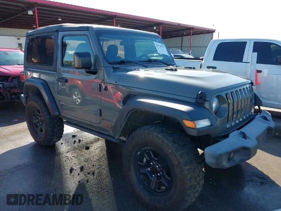 2018 Jeep Wrangler Sport S with VIN 1C4GJXAG4JW283209, listed as a IAAI auction lot 41770557 with 34,041 mi miles and . Bid and sale history available at DreamBid. Image 1.