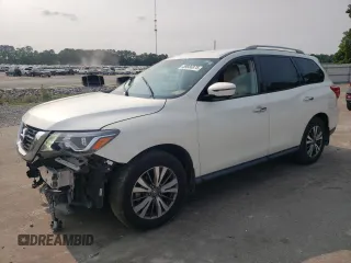 2019 Nissan Pathfinder SL with VIN 5N1DR2MN2KC611492, listed as a Copart auction lot 59666875 with 96,758 mi miles and Salvage title. Bid and sale history available at DreamBid. Image 1.