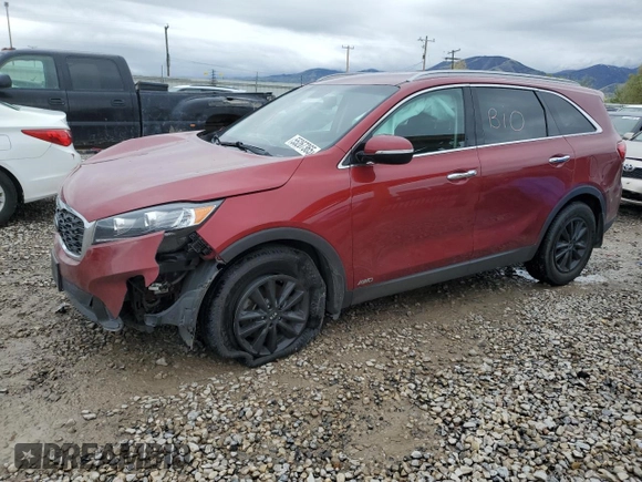 2019 Kia Sorento LX z VIN 5XYPGDA51KG468487, wystawiony jako Copart lot #55267365 z przebiegiem 112 479 mil mil oraz Szkoda całkowita • Salvage title. Historia ofert i sprzedaży dostępna na DreamBid. Obrazek 1.