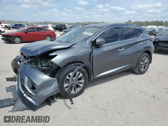 2016 Nissan Murano SV with VIN 5N1AZ2MG3GN131204, listed as a Copart auction lot 49336345 with 158,772 mi miles and Salvage Title. Bid and sale history available at carsss.com. Image 1.
