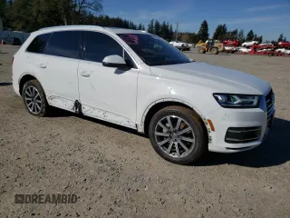 2019 Audi Q7 Premium with VIN WA1AHAF75KD027420, listed as a Copart auction lot 47352955 with 61,631 mi miles and Salvage title. Bid and sale history available at DreamBid. Image 4.