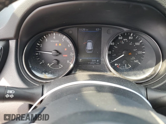 2018 Nissan Rogue SV with VIN 5N1AT2MV8JC725841, listed as a Copart auction lot 54369105 with 113,047 mi miles and Salvage Title. Bid and sale history available at DreamBid. Image 9.