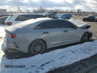 2022 Kia K5 GT with VIN 5XXG44J81NG134102, listed as a Copart auction lot 85820824 with 47,816 mi miles and Salvage Title. Bid and sale history available at carsss.com. Image 3.