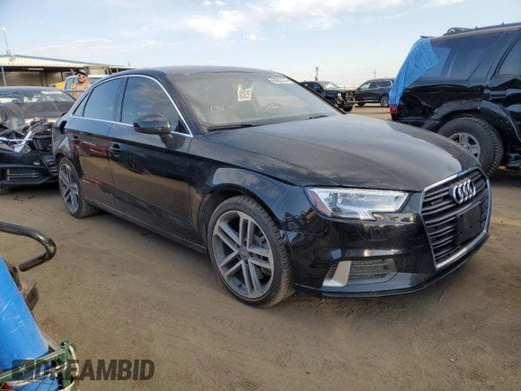 2019 Audi A3 Sedan Premium with VIN WAUBEGFF5K1018194, listed as a Copart auction lot 69603104 with 33,547 mi miles and Non Repairable. Bid and sale history available at carsss.com. Image 4.