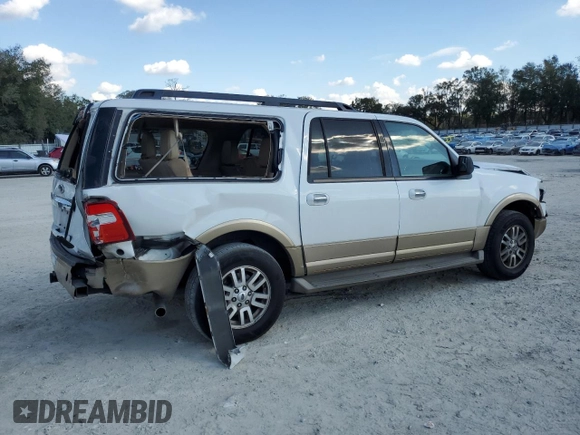 2013 Ford Expedition Max XLT with VIN 1FMJK1H51DEF20040, listed as a Copart auction lot 44466455 with 304,645 mi miles and Salvage title. Bid and sale history available at DreamBid. Image 3.
