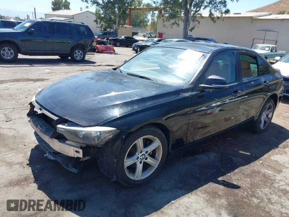 2015 BMW 3 Series 328i with VIN WBA3C1C55FK124096, listed as a IAAI auction lot 40127884 with Not Provided miles and . Bid and sale history available at carsss.com. Image 2.