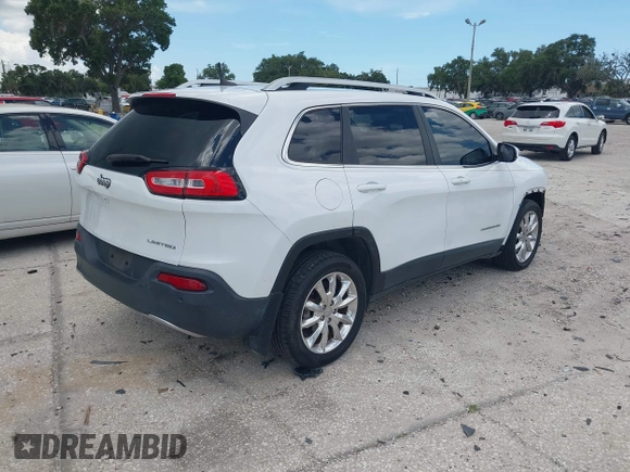 2017 Jeep Cherokee Limited z VIN 1C4PJLDB8HW596380, wystawiony jako IAAI lot #42607357 z przebiegiem 33 407 mil mil oraz . Historia ofert i sprzedaży dostępna na DreamBid. Obrazek 4.