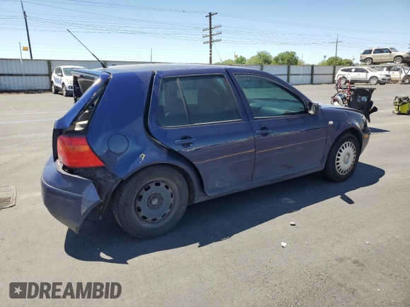 2001 Volkswagen Golf GLS с VIN 9BWGT61J914057698, выставлен на аукционе Copart как лот 58576605 с пробегом 270 209 миль миль и Списание • Salvage title. История ставок и продаж доступна на DreamBid. Изображение 3.