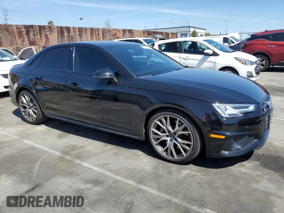 2019 Audi S4 Premium Plus z VIN WAUB4AF40KA054826, wystawiony jako Copart lot #49733525 z przebiegiem 38 042 mil mil oraz Szkody całkowita. Historia ofert i sprzedaży dostępna na DreamBid. Obrazek 4.