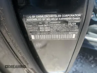 2005 Chrysler Crossfire Limited z VIN 1C3AN69L15X026096, wystawiony jako Copart lot #71576934 z przebiegiem 175 199 mil mil oraz Szkoda całkowita • Salvage title. Historia ofert i sprzedaży dostępna na DreamBid. Obrazek 12.