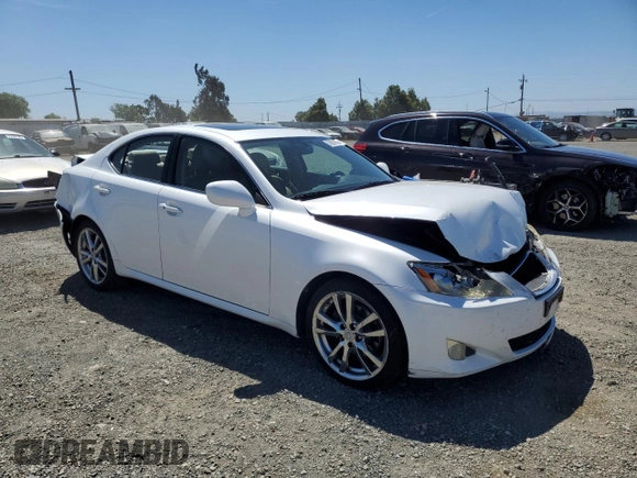 2007 Lexus IS 250 z VIN JTHBK262575044420, wystawiony jako Copart lot #55859195 z przebiegiem 155 623 mil mil oraz Szkoda całkowita • Salvage title. Historia ofert i sprzedaży dostępna na DreamBid. Obrazek 4.