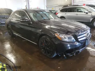 2018 Mercedes-Benz C-Class C 300 with VIN 55SWF4KB2JU281198, listed as a Copart auction lot 46138245 with 86,254 mi miles and Salvage Title. Bid and sale history available at carsss.com. Image 4.