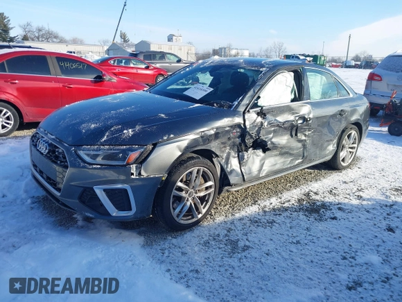 2021 Audi A4 S line Premium with VIN WAUDAAF4XMA042607, listed as a IAAI auction lot 41410399 with 65,287 mi miles and . Bid and sale history available at DreamBid. Image 21.