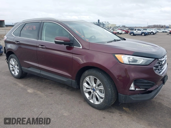 2020 Ford Edge Titanium z VIN 2FMPK4K91LBB56297, wystawiony jako IAAI lot #41938896 z przebiegiem 79 875 mil mil oraz . Historia ofert i sprzedaży dostępna na DreamBid. Obrazek 1.