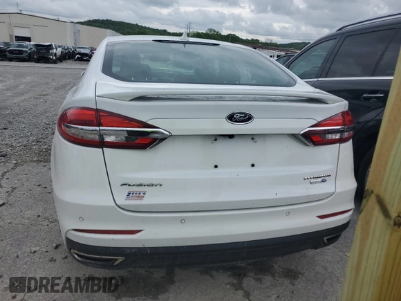 2020 Ford Fusion Titanium with VIN 3FA6P0D91LR130717, listed as a Copart auction lot 53095765 with 94,535 mi miles and Salvage title. Bid and sale history available at DreamBid. Image 6.