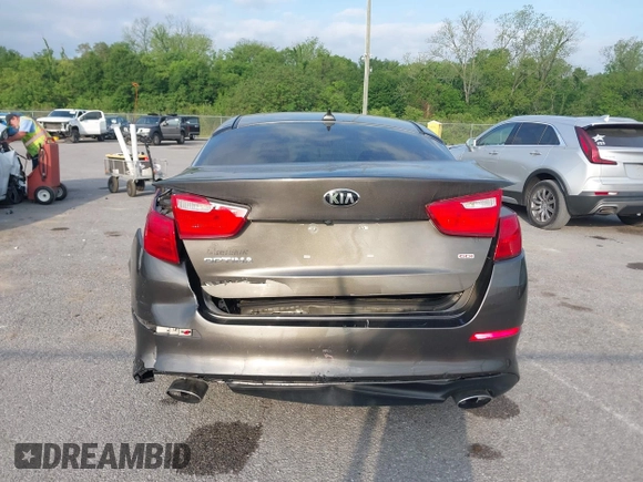 2014 Kia Optima LX with VIN 5XXGM4A73EG300966, listed as a IAAI auction lot 42048798 with 110,478 mi miles. Bid and sale history available at carsss.com. Image 6.