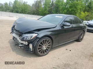 2016 Mercedes-Benz C 300 Luxury with VIN 55SWF4KB9GU165022, listed as a Copart auction lot 59598005 with 107,370 mi miles and Salvage title. Bid and sale history available at DreamBid. Image 1.